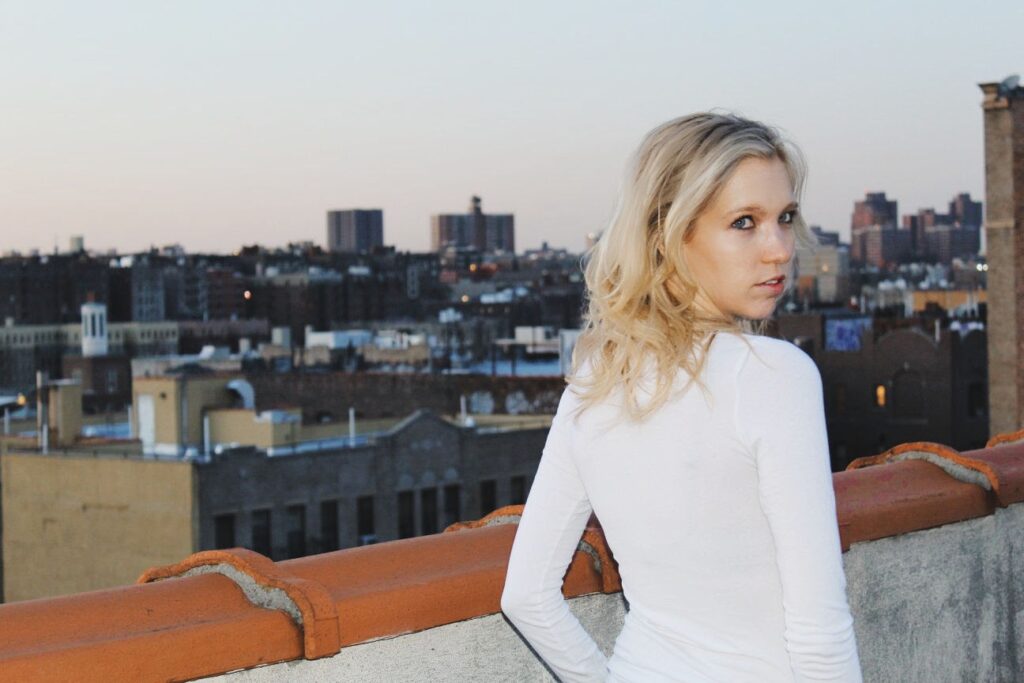 Ally Travels Ally on New York rooftop 5