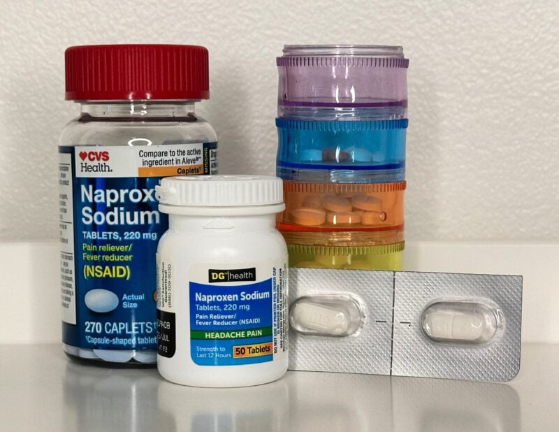 aspirin naproxen imodium pills to pack for travel