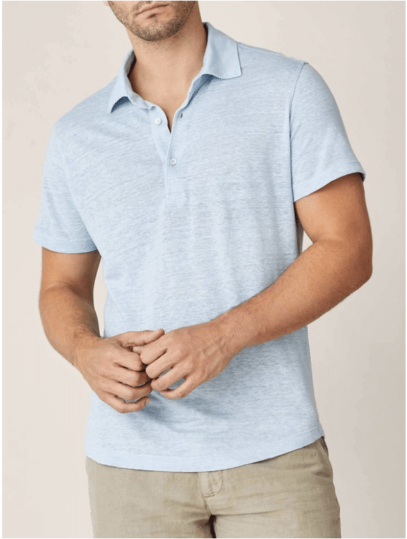 Luca Faloni  Elba Linen Jersey Polo
