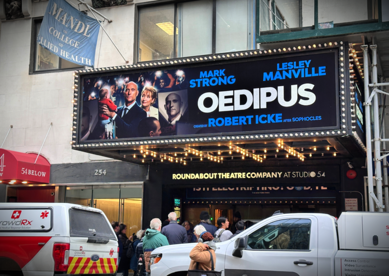 Best Shows on Broadway: 2026 Must-Sees! oedipus on broadway at studio 52 broadway marquee