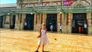 getting around the french riviera on the train - 7 day itinerary using public transport cote d'azur copy