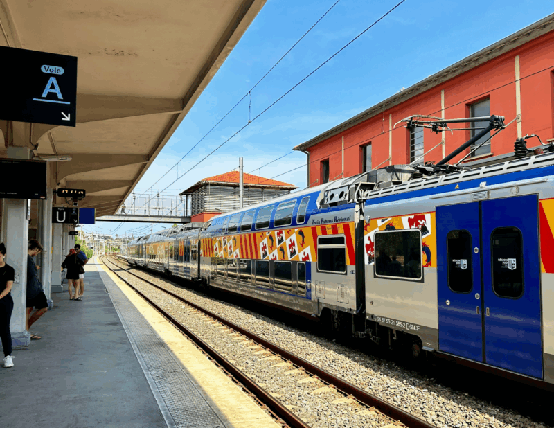 train station in antibes south of france