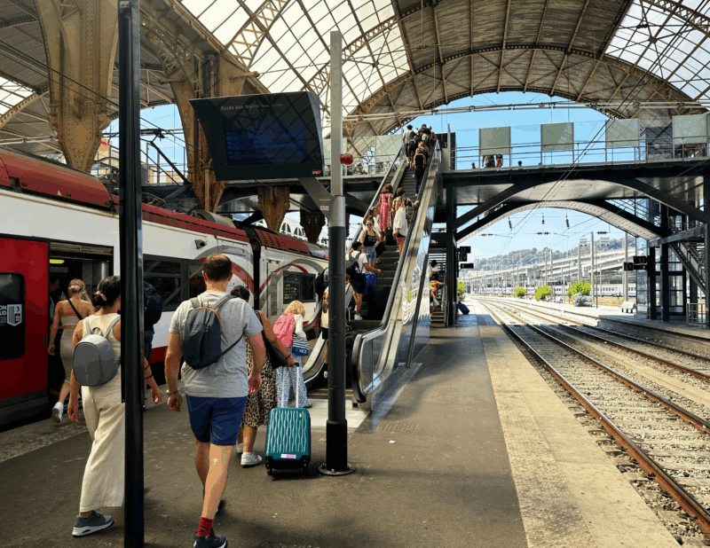 train station in nice french riviera