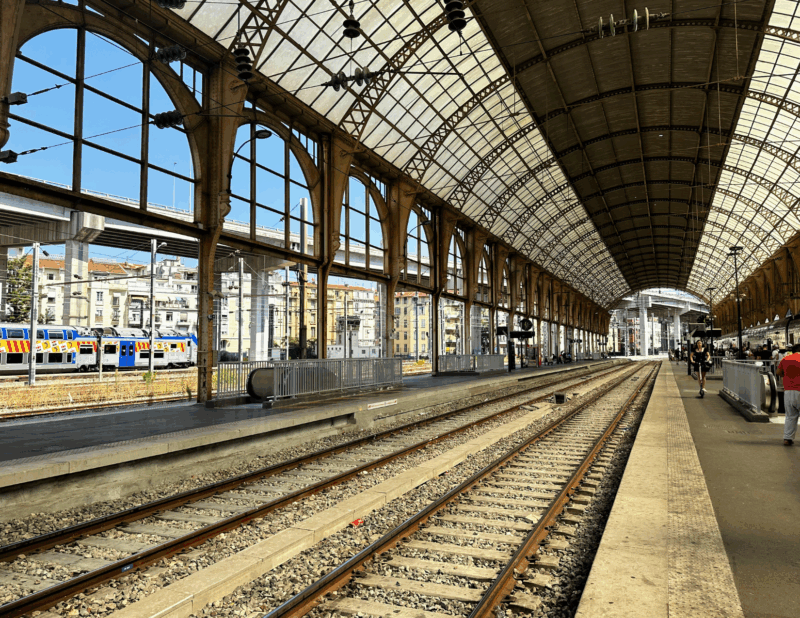 train station in the south of france