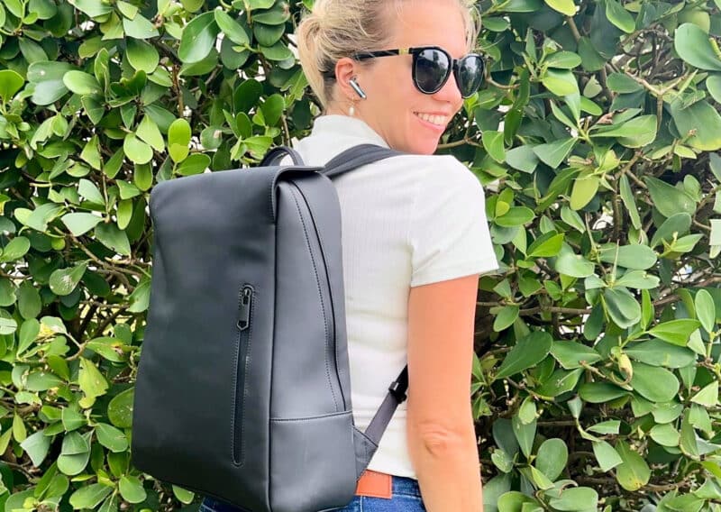 ALLY WEARING THE VISTA BACKPACK FROM AVERICK CO 2