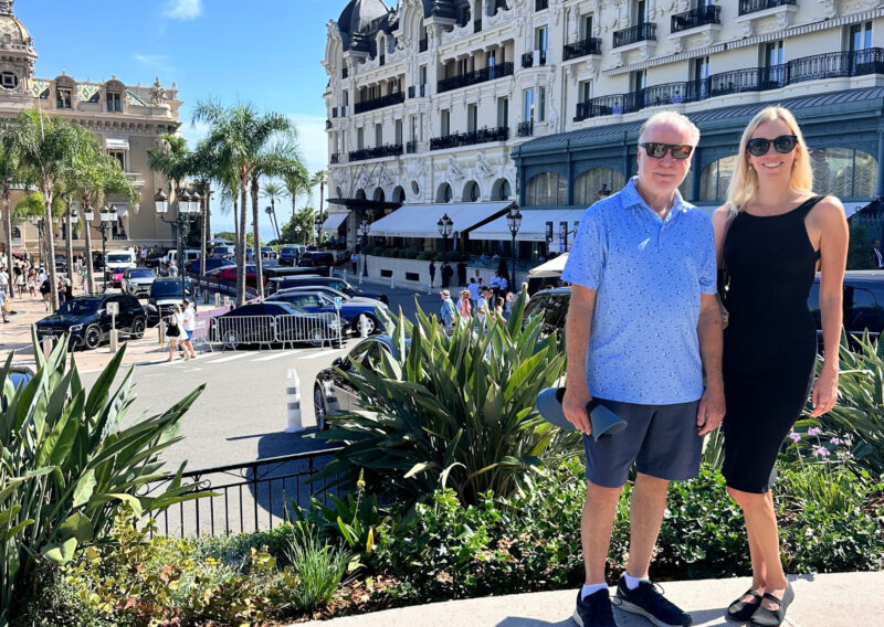 One Day in Monaco: How to See It All Like a Local Ally and her dad in casino square monte carlo monaco