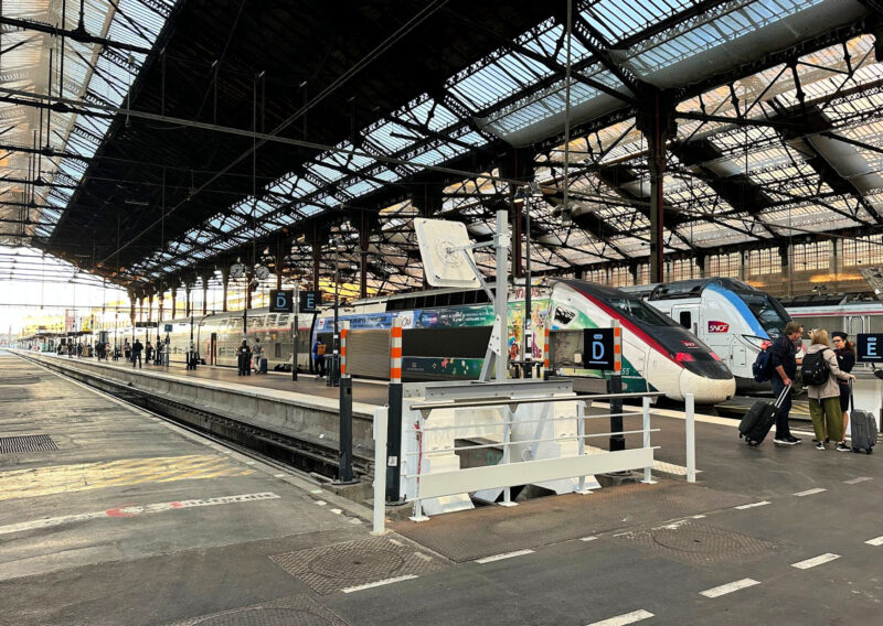 Taking The Train From Paris To The South Of France: 10 Tips! gare de lyon station trains on platform