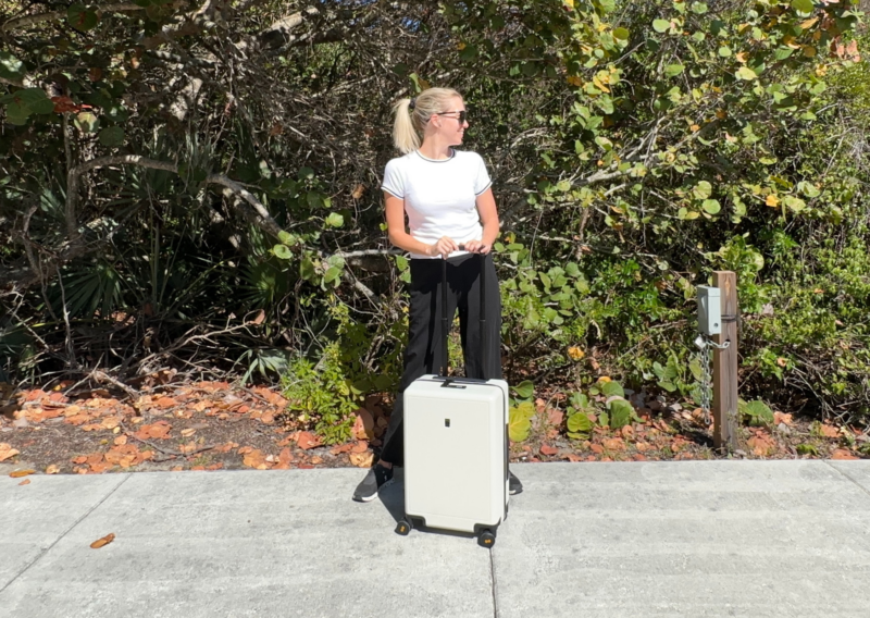 Level8 Luminous Carry-On Review: Worth the Hype? Ally traveling with the level8 luminous carry on suitcase