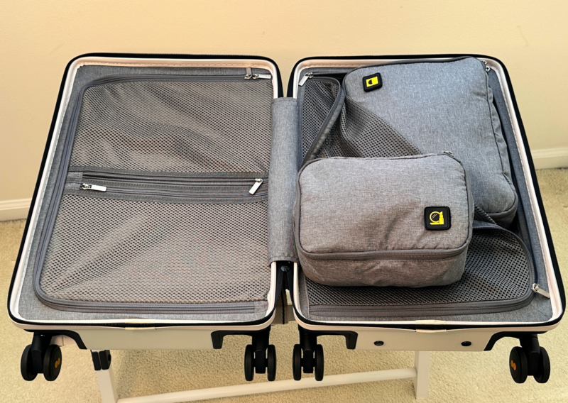Level8 Luminous Carry-On Review: Worth the Hype? Level8 Luminous Carry On Interior with Level8 packing Cubes