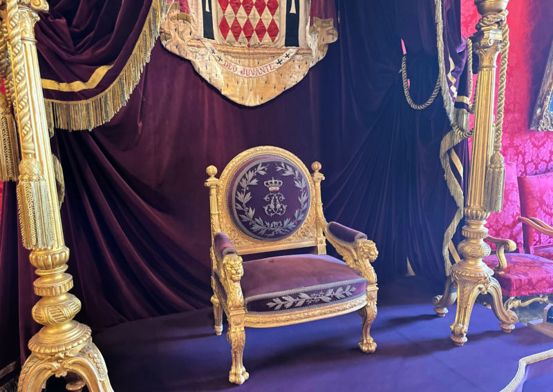Monaco Palace Tour: Explore the Regal Heart of the Principality throne in monaco