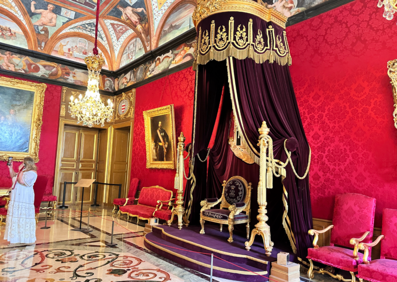 Monaco Palace Tour: Explore the Regal Heart of the Principality throne room in monaco