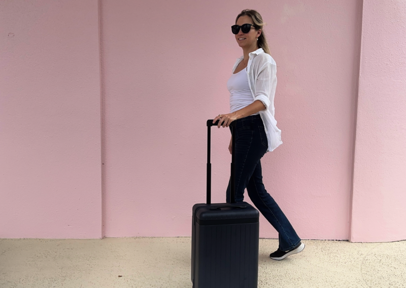 The Best Carry-On Luggage For Women: 2026 Round-Up Ally Traveling with the Carl Friedrick The Core Carry-On