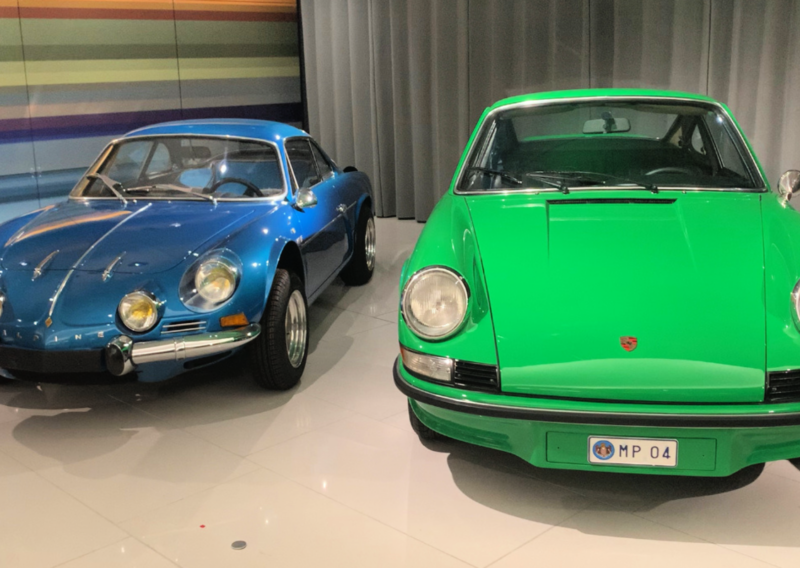 Monaco Car Museum: Legendary Automobiles & Royal Heritage blue alpine a110 green 1973 porsche 911 carrera rs