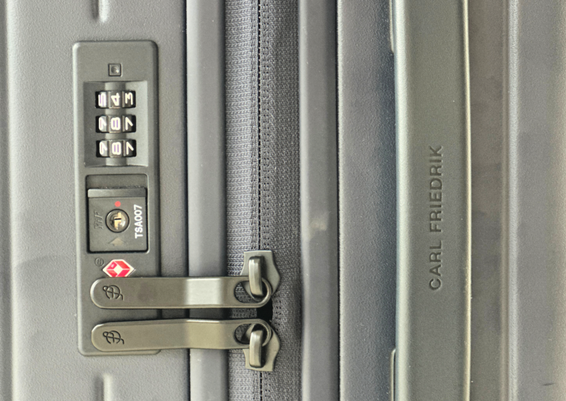Carl Friedrik The Core Carry-On Review: Is It an Elite Bag? carl Fredrick the core carry on tsa lock