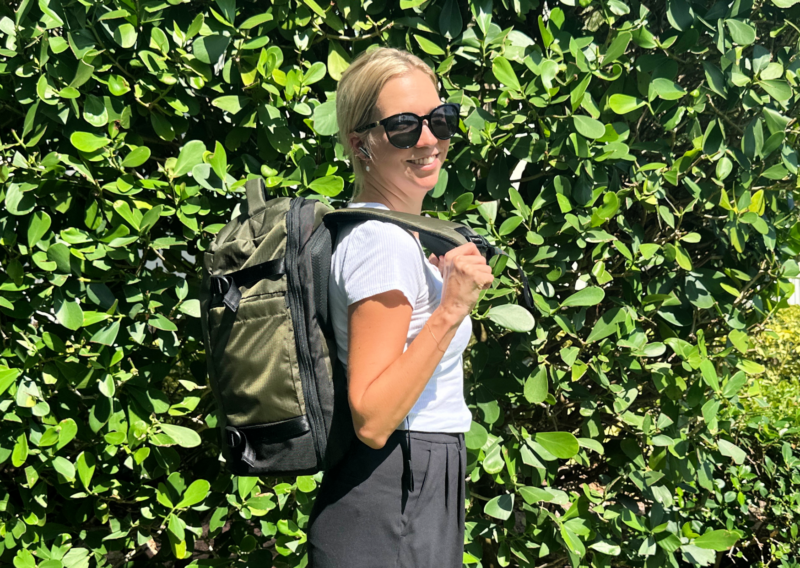 Tomtoc Navigator T-66 Liteway Review: 28L Worth the Hype? Ally traveling with the Tomtoc T 66 Liteway 28L Backpack Review Lightweight Travel Gear