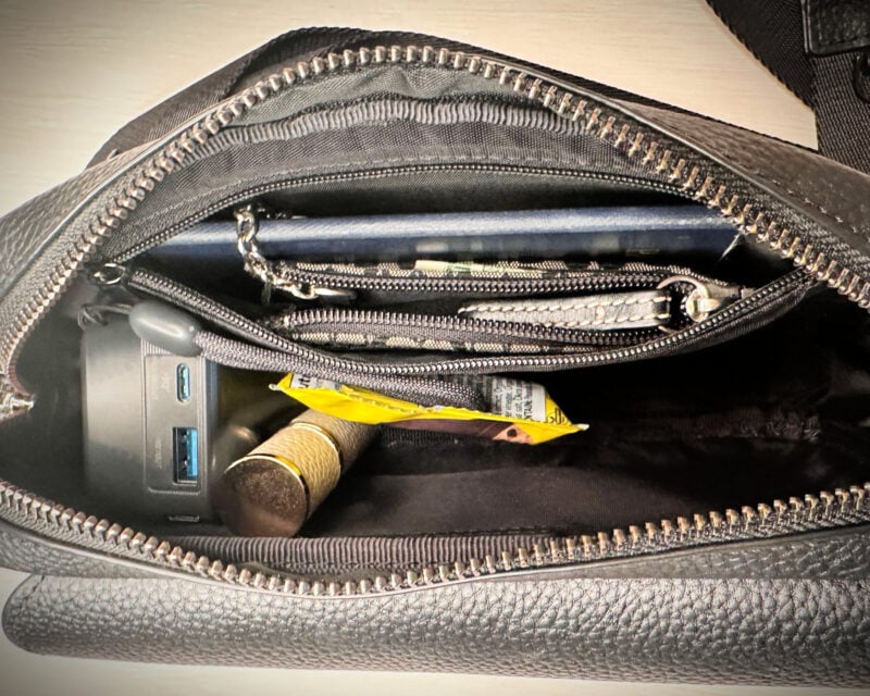 Bandolier Miller Bag Review: The Best Travel Crossbody Bag? inside the bandolier the miller crossbody ally travels