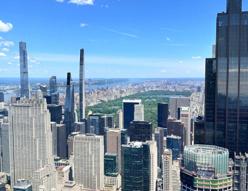 SUMMIT One Vanderbilt Review: Is the Immersive Deck Worth It? (2026) ALLY TRAVELS - SUMMIT One Vanderbilt Review_ Is the Immersive Deck Worth It? -Central Park view and view of 30rock Summit one Vanderbilt in NYC - June 2026