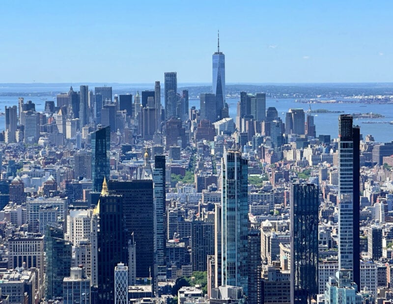SUMMIT One Vanderbilt Review: Is the Immersive Deck Worth It? (2026) ALLY TRAVELS - SUMMIT One Vanderbilt Review_ Is the Immersive Deck Worth It? - view of one world trade and downtown t Summit one Vanderbilt in NYC - June 2026