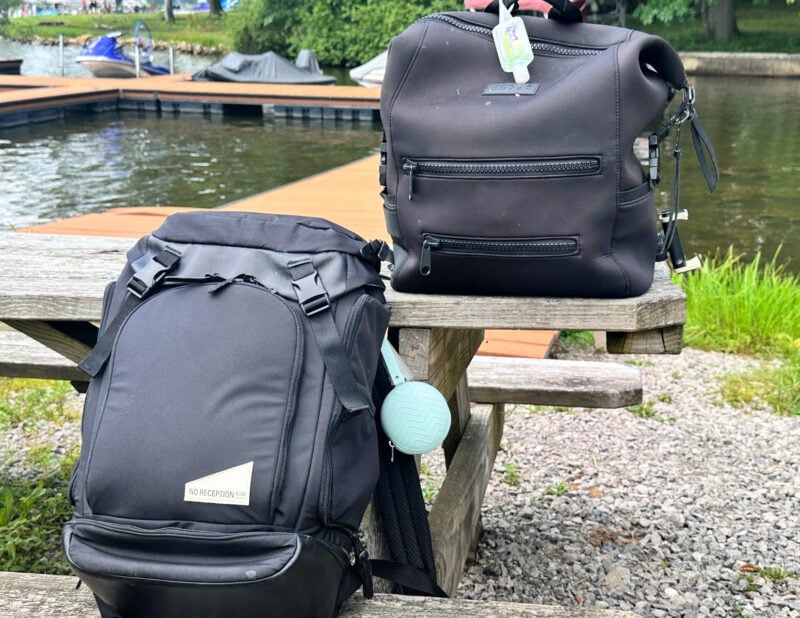 Dagne Dover vs. No Reception Club: Best Travel Diaper Bag? Dagne dover indi diaper backpack vs the no reception club diaper backpack
