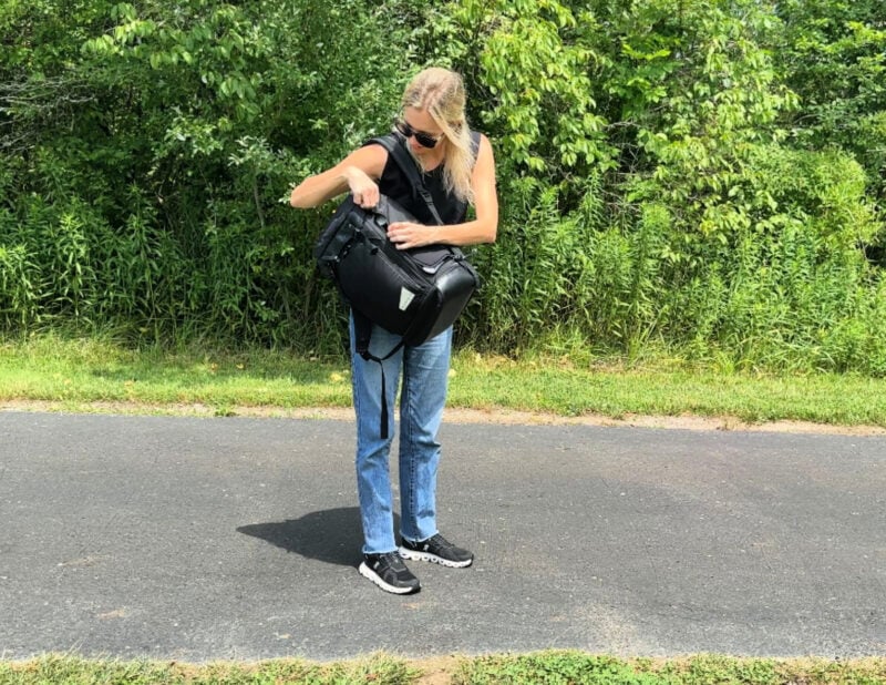 Dagne Dover vs. No Reception Club: Best Travel Diaper Bag? ally travels no reception club diaper backpack getaway