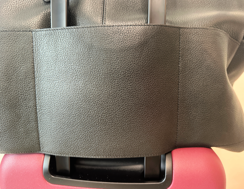 Quince Italian Leather Weekender Review: Worth It? quince leather weekender trolley sleeve