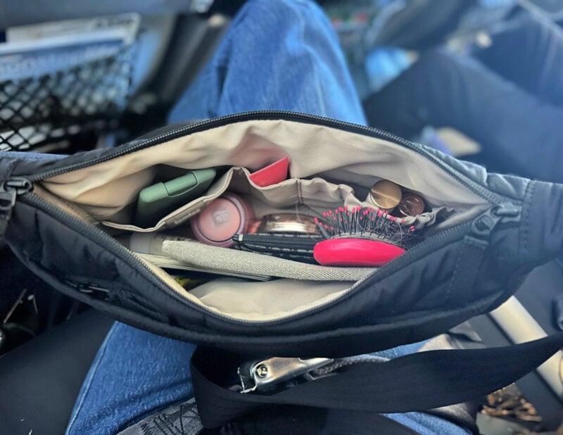 Tomtoc Terra-T34 Light Crossbody Bag 3.5L Review TOMTOC TERRA CROSSBODY INTERIOR ALLY TRAVELS