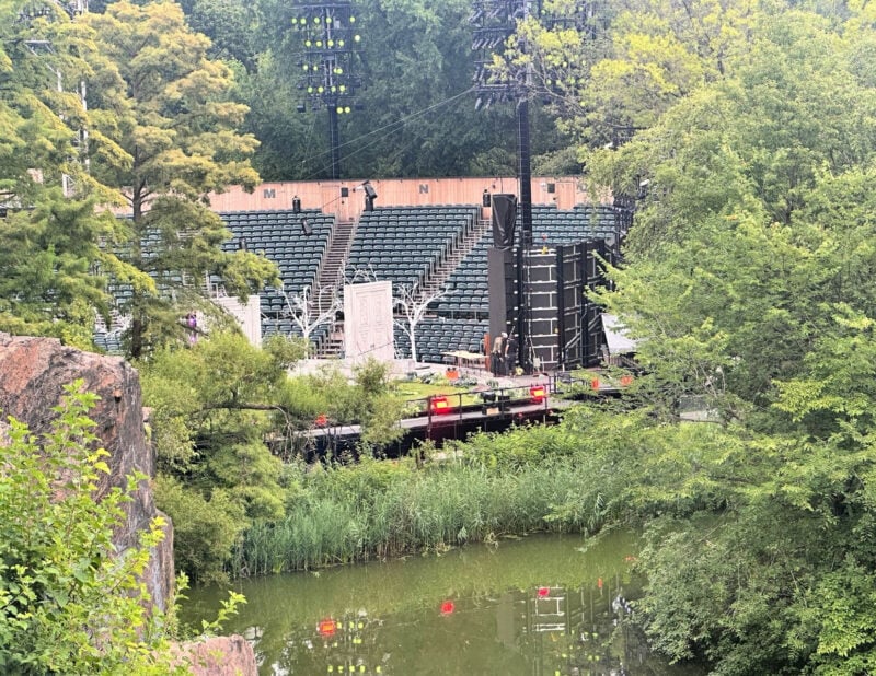 Shakespeare in the Park NYC: Your 2026 Guide to Free Theater view of the delacorte theater from belvedere castle